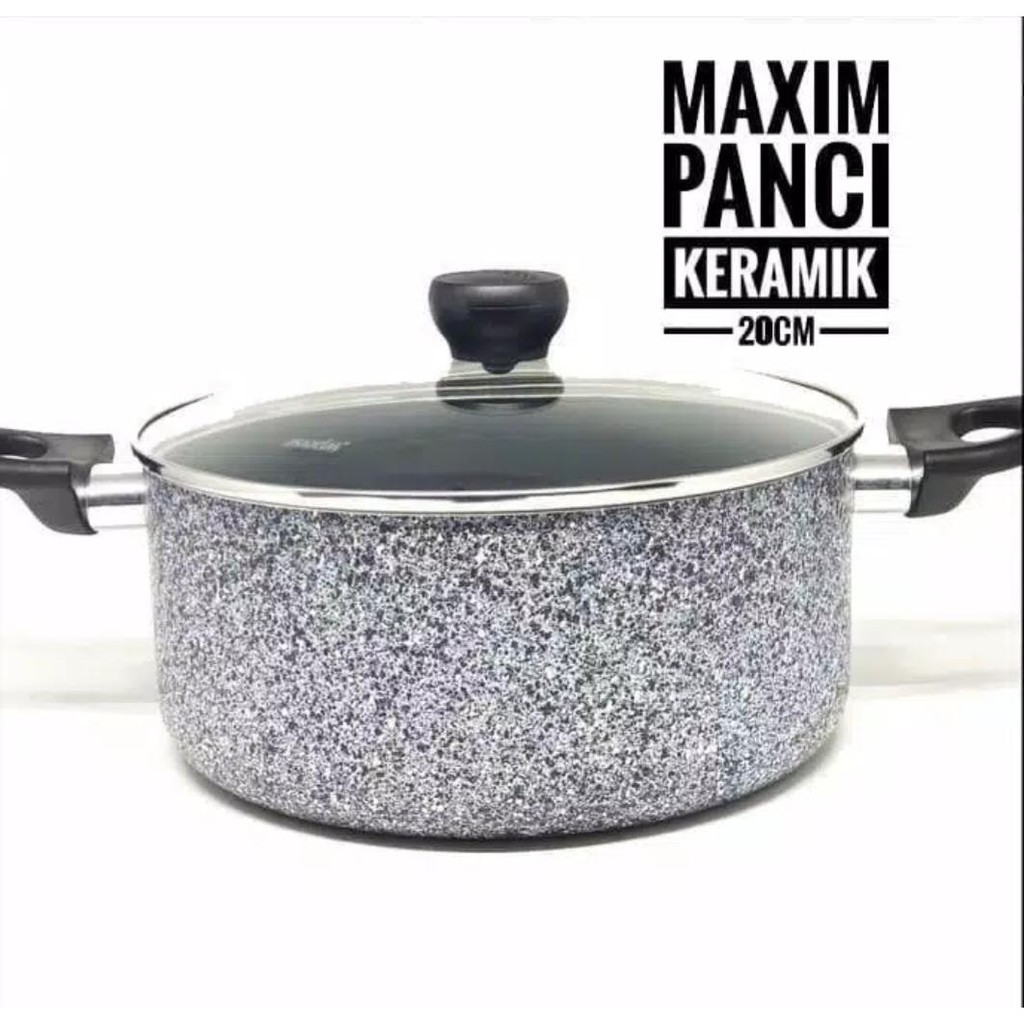 Maspion Maxim Neostone Dutch Oven 20cm (Panci Keramik + Tutup Kaca)