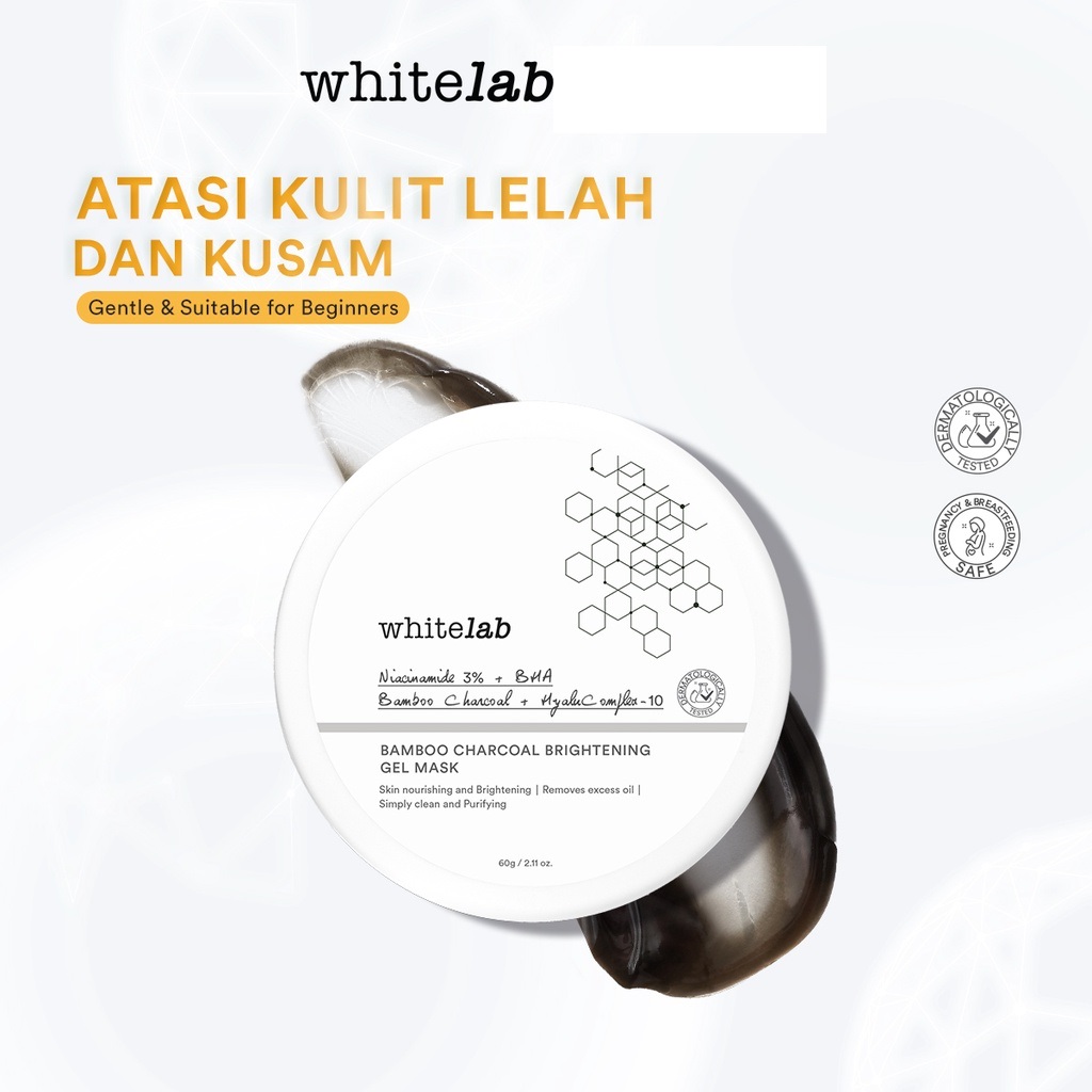 WHITELAB Bamboo Charcoal Brightening Gel Mask 60gr *