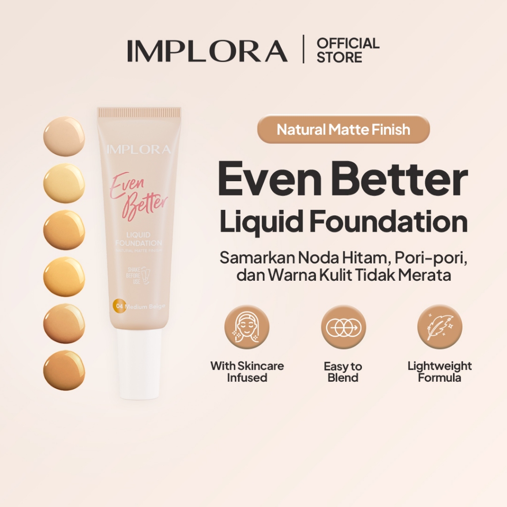 Implora Even Better Liquid Foundation 25gr - 05 Warm Olive