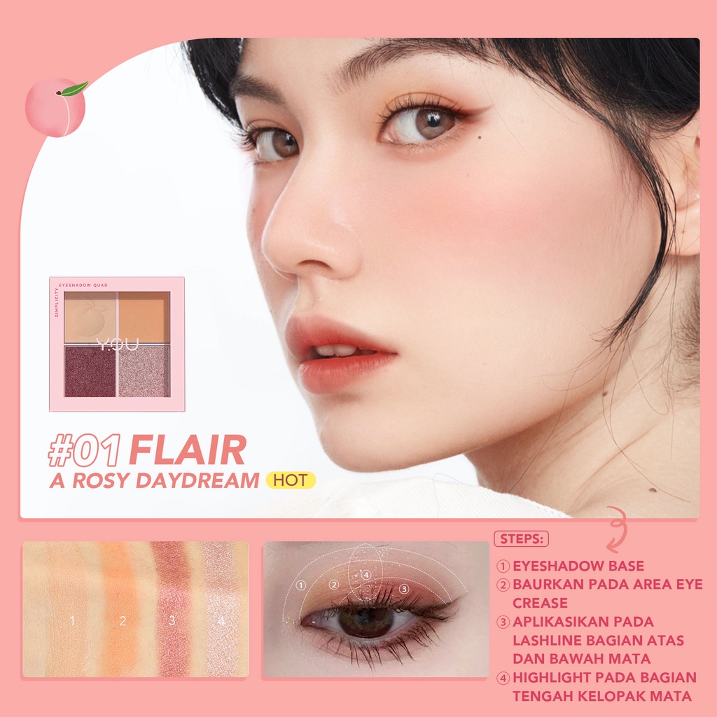 YOU Simplicity Eyeshadow Quad 01 Flair
