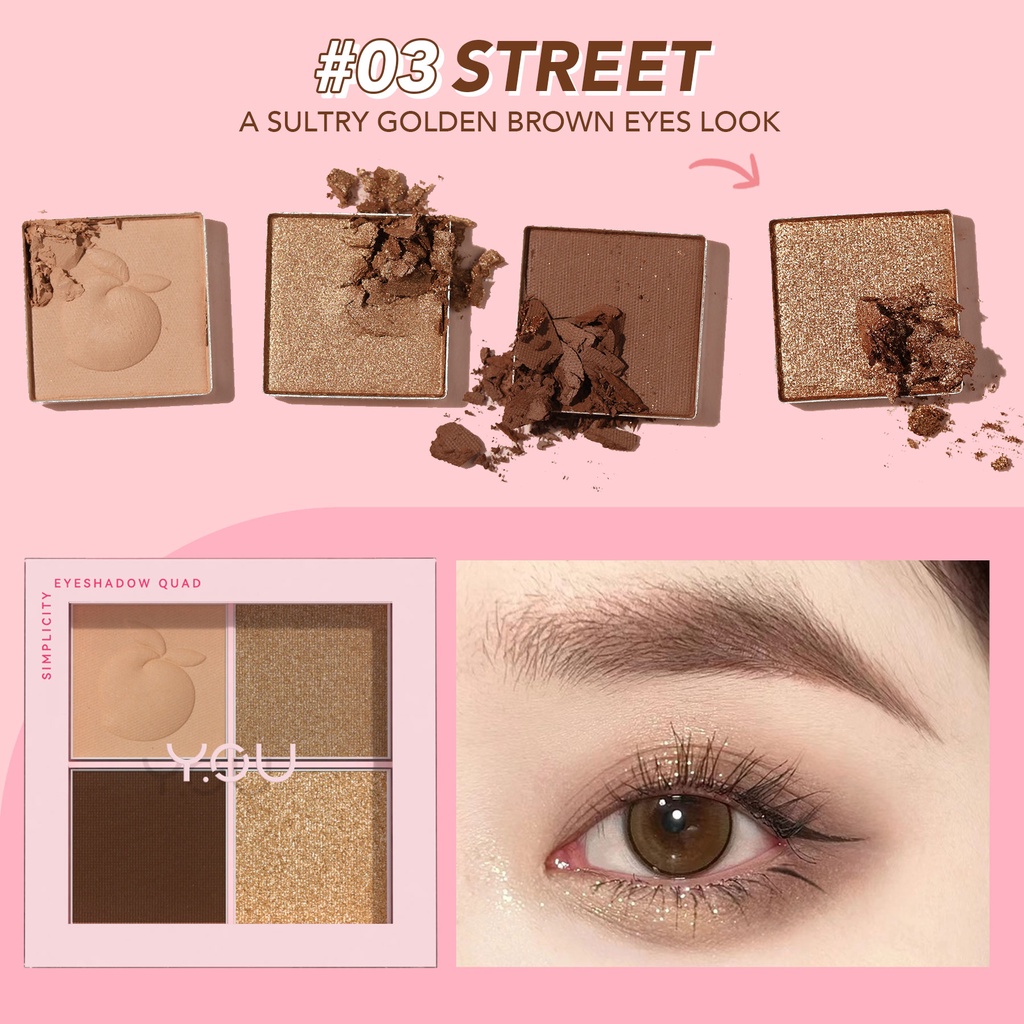 YOU Simplicity Eyeshadow Quad 03 Street