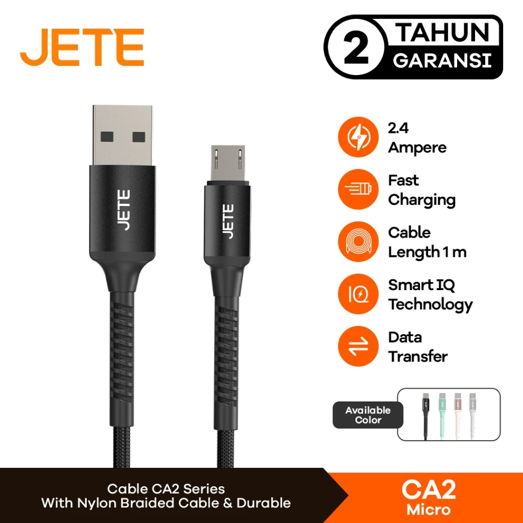 JETE Kabel CA2 Series - Micro USB 2.4A