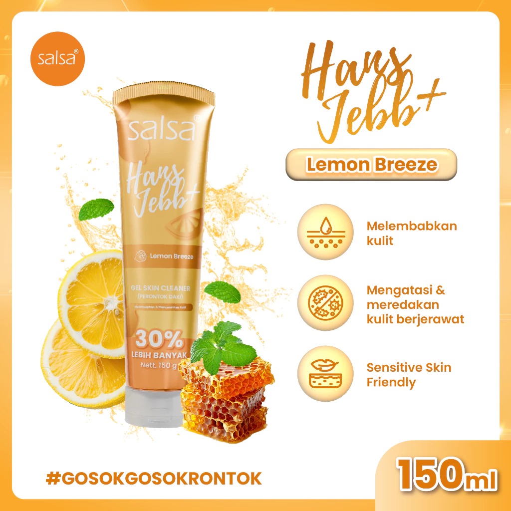 Salsa Hans Jebb+ Gel Skin Cleaner 150gr - Lemon Breeze