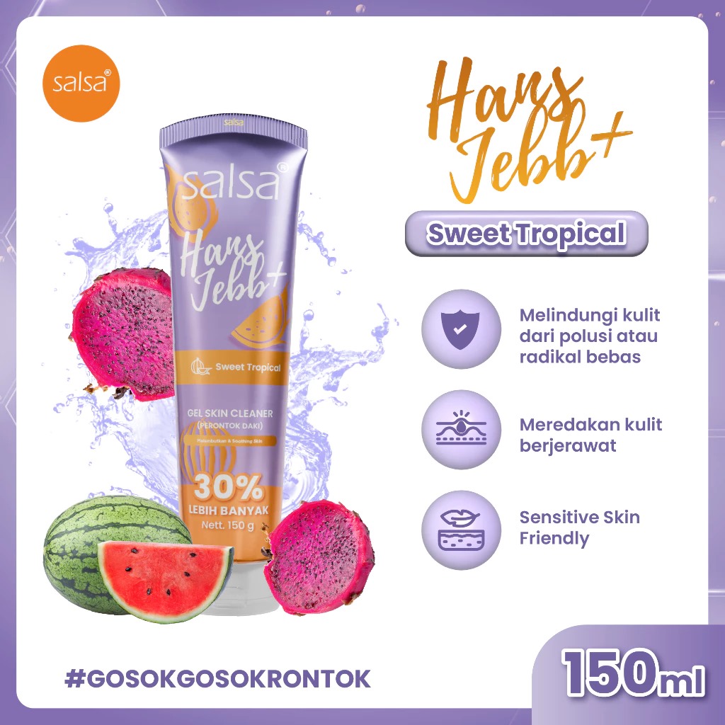 Salsa Hans Jebb+ Gel Skin Cleaner 150gr - Sweet Tropical