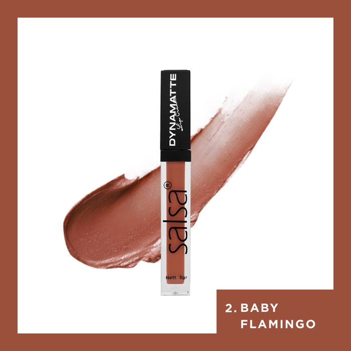SALSA Dynamatte Lip Cream 5gr - 02 Baby Flamingo