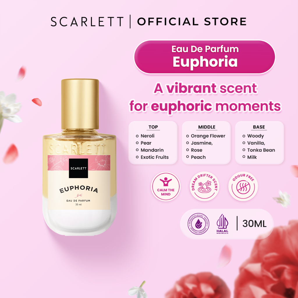 Scarlett Whitening Eau De Parfum 30ml - Euphoria