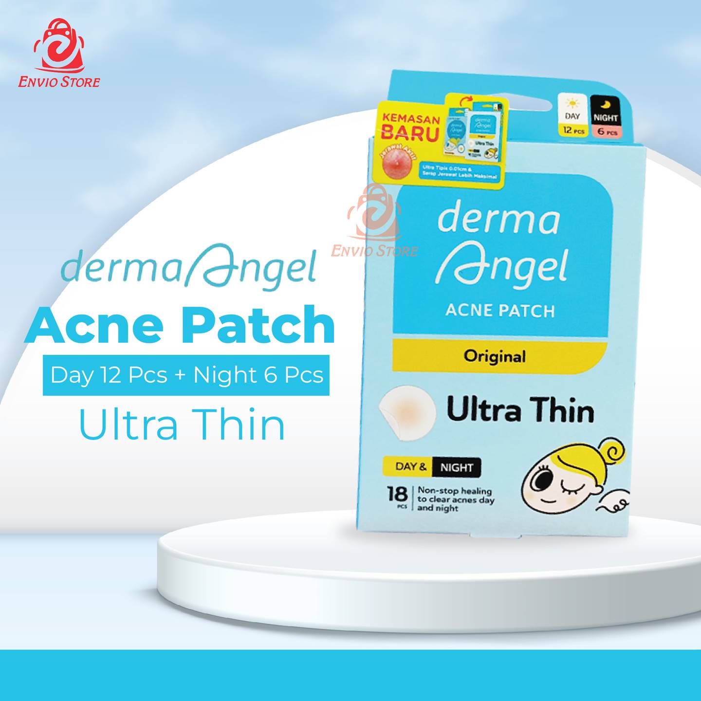 DERMA ANGEL Acne Patch Mix 18s (Day 12s Night 6s)