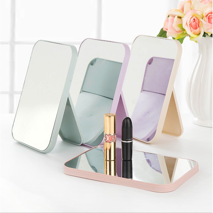 Cermin Rias Duduk Lipat Segiempat (Makeup Desktop Mirror)