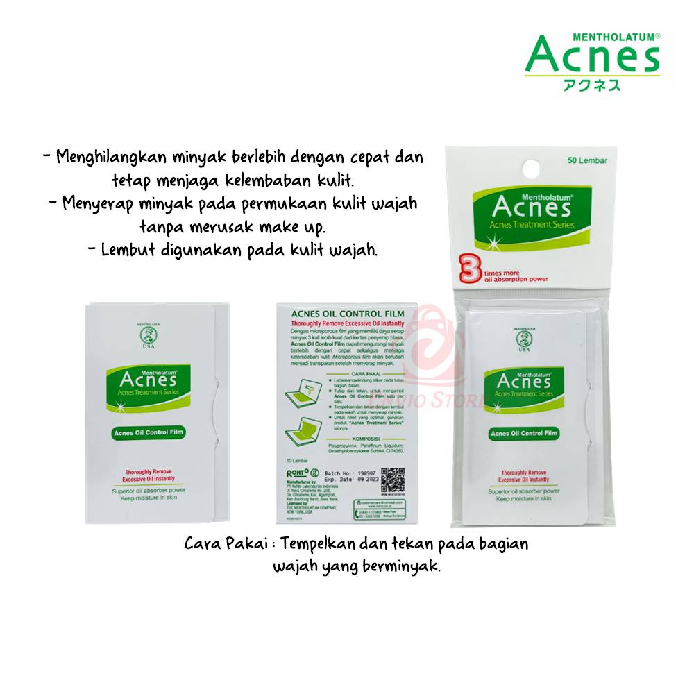 ACNES Oil Control Film 50lbr (Kertas Minyak Wajah) ACNES Oil Control Film 50lbr (Kertas Minyak Wajah)