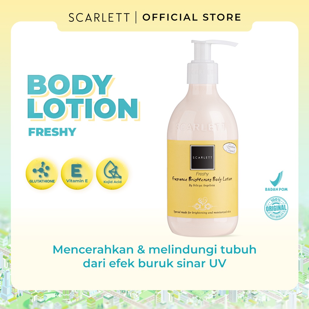 SCARLETT Body Lotion Freshy (Kuning)