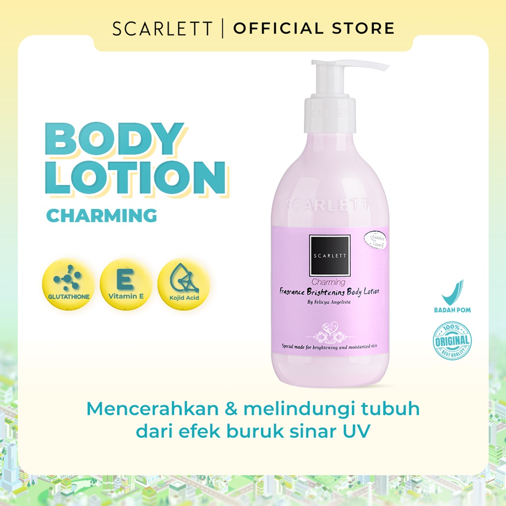SCARLETT Body Lotion Charming (Ungu) SCARLETT Body Lotion Charming (Ungu)
