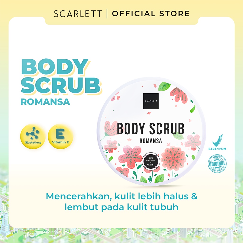 SCARLETT Body Scrub Romansa