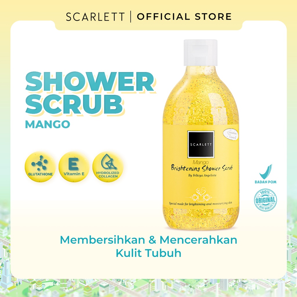 SCARLETT Shower Scrub Mango SCARLETT Shower Scrub Mango