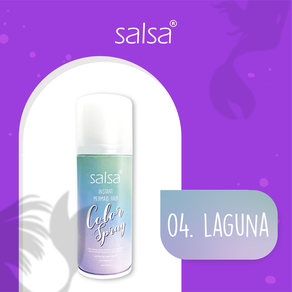 SALSA Instant Mermaid Hair Color Spray 04 Laguna (Purple)