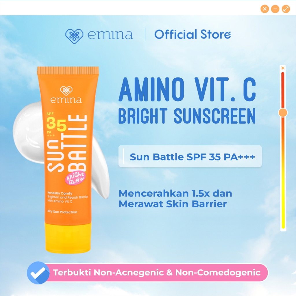 Emina Sun Battle Bright Glow SPF 35 PA+++ 50ml