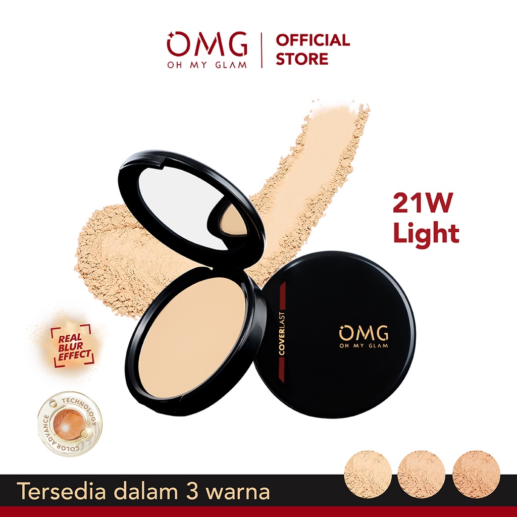 Oh My Glam Coverlast Two Way Cake - 21W Light (OMG)
