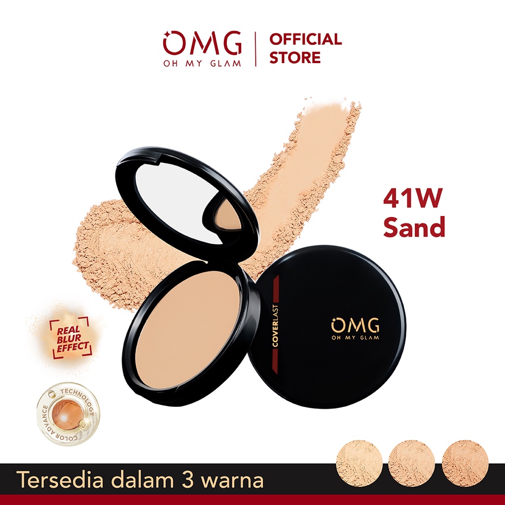 Oh My Glam Coverlast Two Way Cake - 41W Sand (OMG)