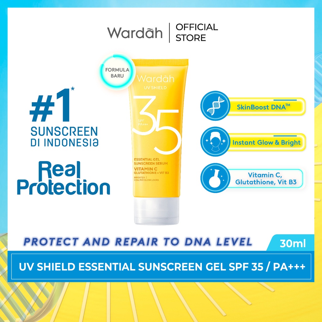 Wardah UV Shield Essential Sunscreen Gel SPF35 PA+++ 40ml