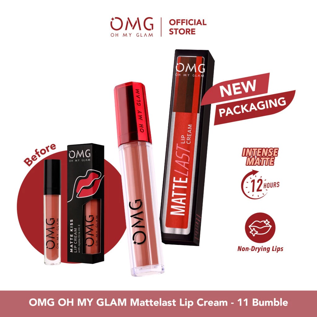 Oh My Glam Mattelast Lip Cream - 11 Bumble 2.9g (OMG)