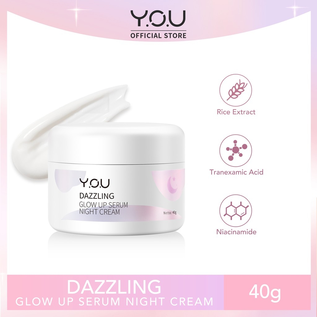YOU Dazzling Glow Up Serum Night Cream 40gr