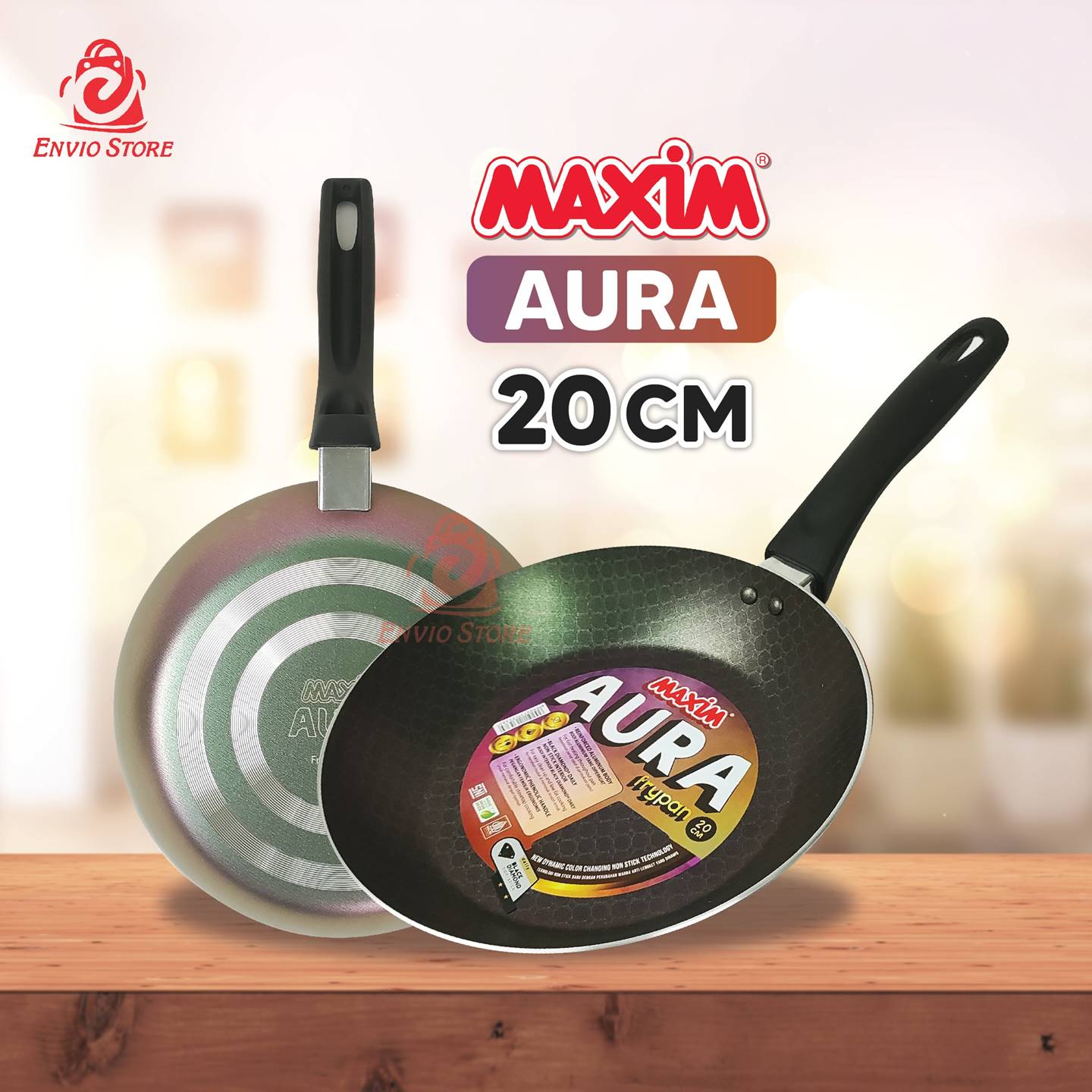 Maspion Maxim AURA Teflon 20cm - Frypan Non Stick