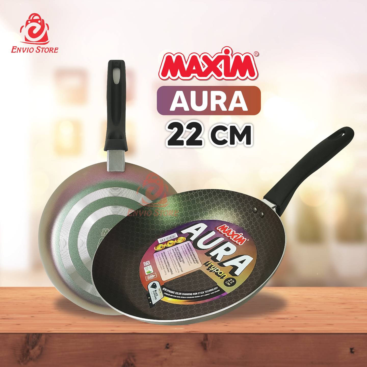 Maspion Maxim AURA Teflon 22cm - Frypan Non Stick