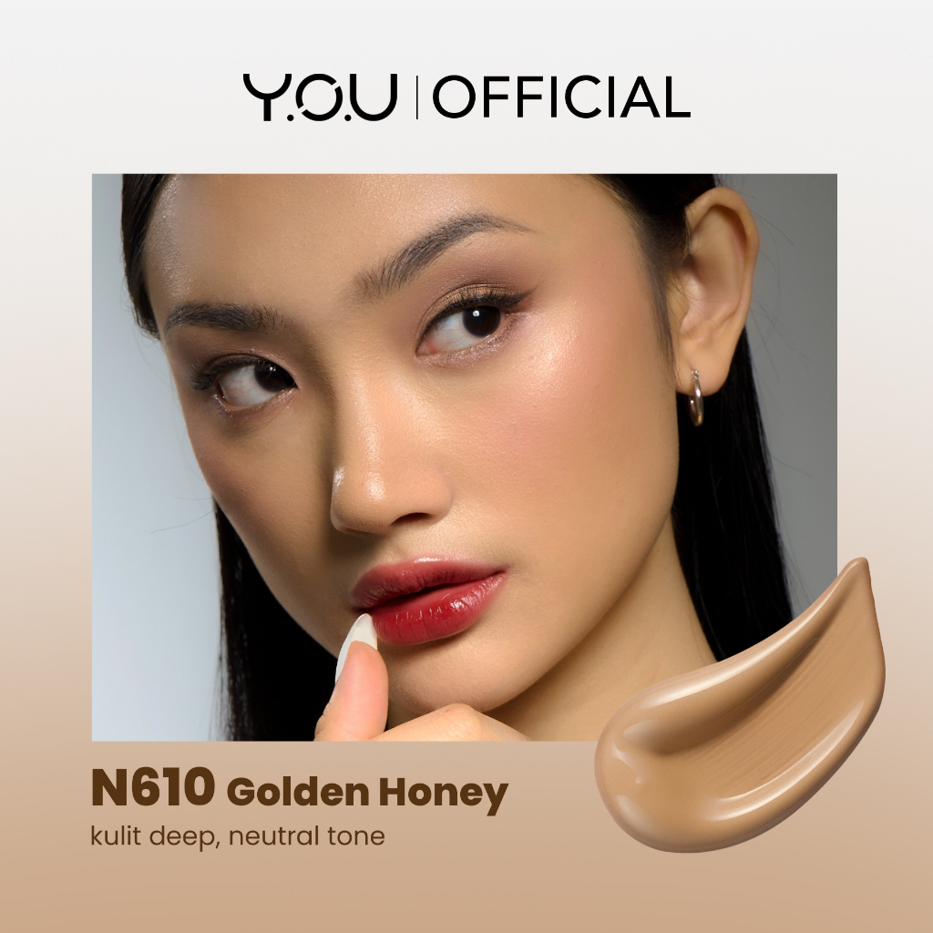 YOU Cloud Touch Blurring Skin Tint 20ml (Liquid Foundation)  - N610 Golden Honey