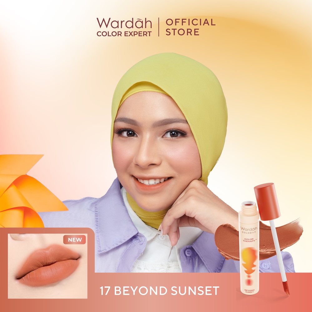 Wardah Colorfit Velvet Matte Lip Mousse Color Therapy 4gr - 17 Beyond Sunset