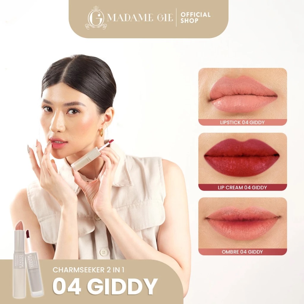 Madame Gie Charmseeker Lipstick & Lipcream - 04 Giddy