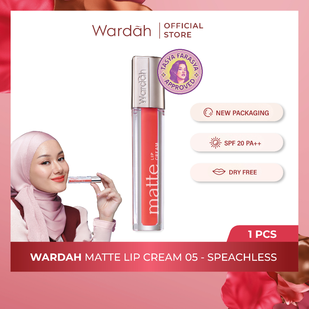 Wardah Exclusive Matte Lip Cream 05 Speachless *
