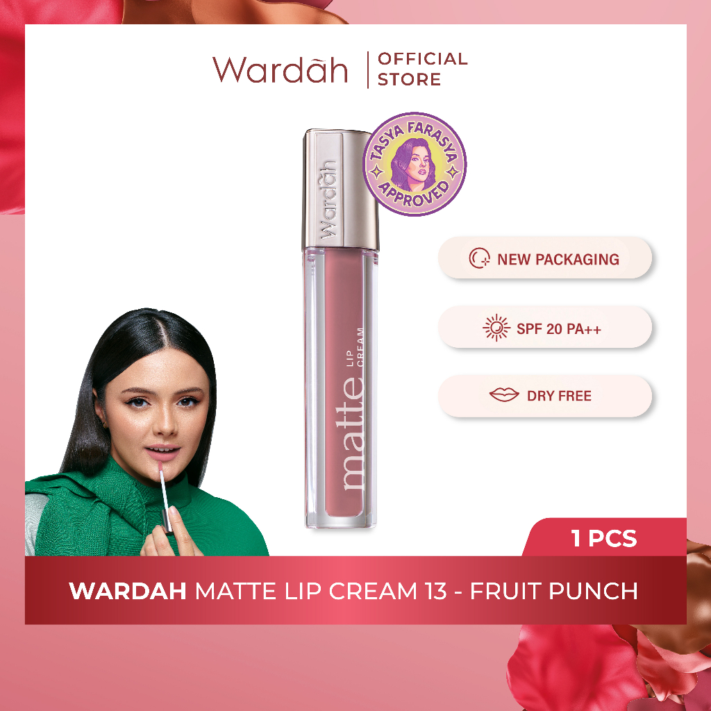 Wardah Exclusive Matte Lip Cream 13 Fruit Punch *