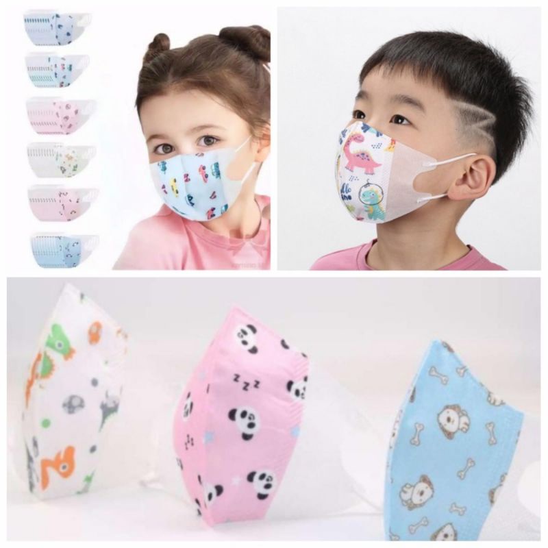 (Isi 50) Masker Duckbill Karakter Anak 6-12th - Disposable Mask