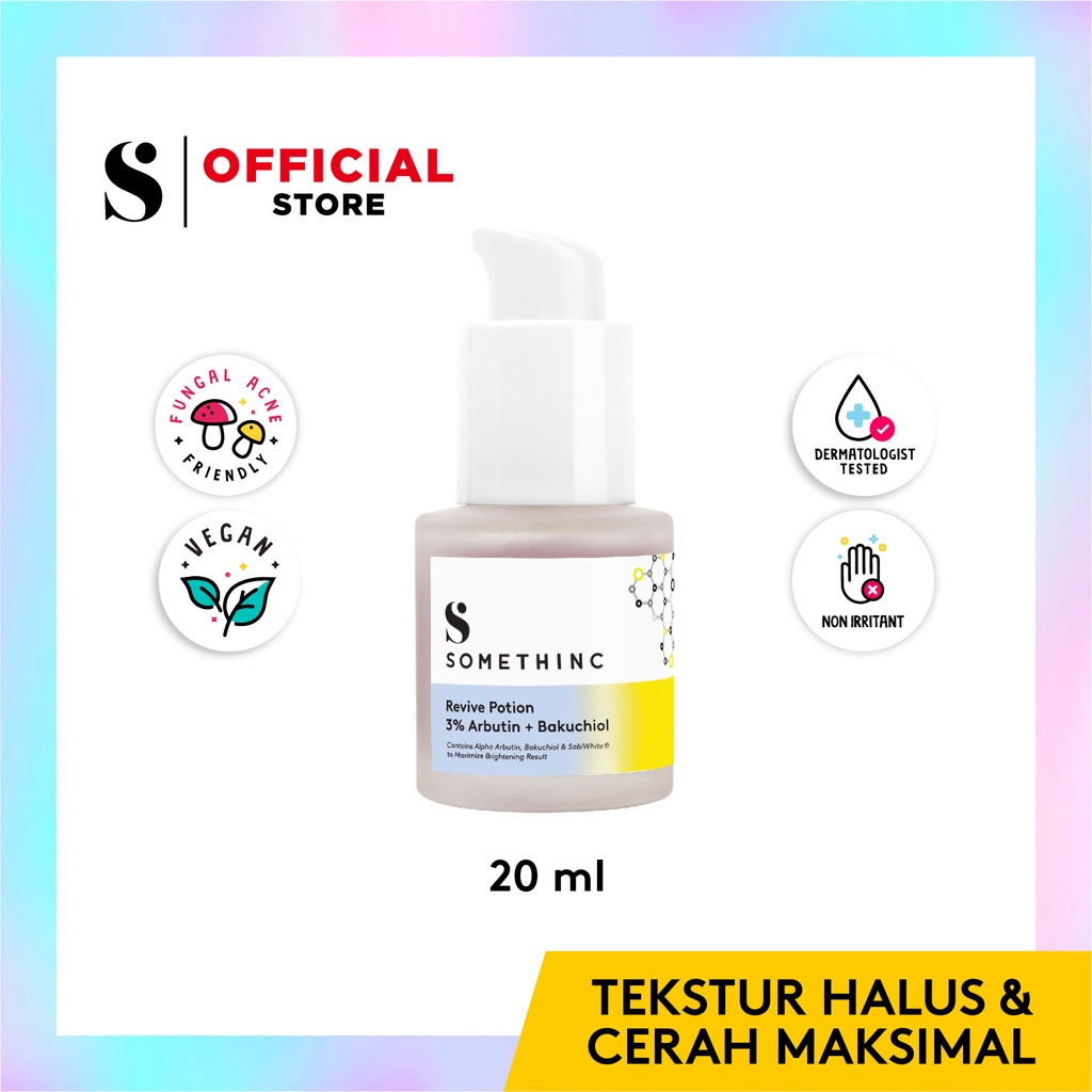 Somethinc REVIVE POTION 3% Arbutin + Bakuchiol 20ml Somethinc REVIVE POTION 3% Arbutin + Bakuchiol 20ml