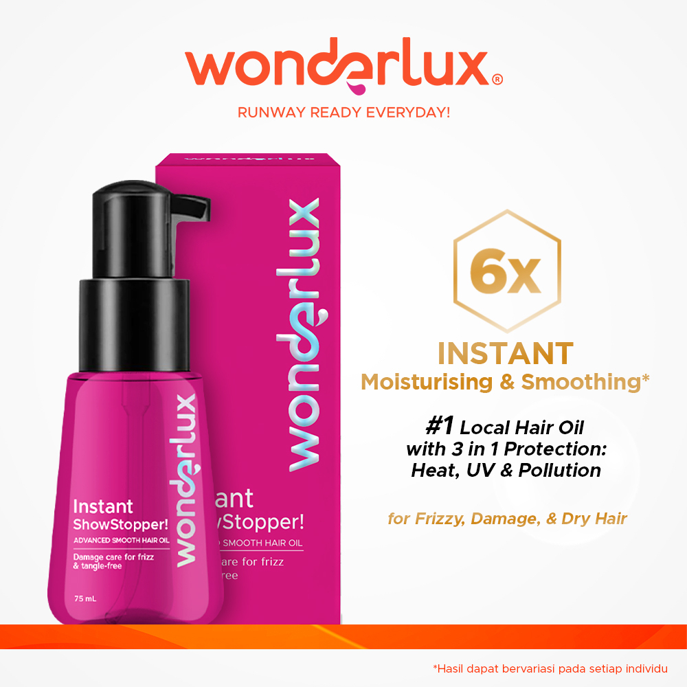 Wonderlux - Instant ShowStopper! Advanced Smooth Hair Oil 75ml (For Frizzy & Damaged Hair)