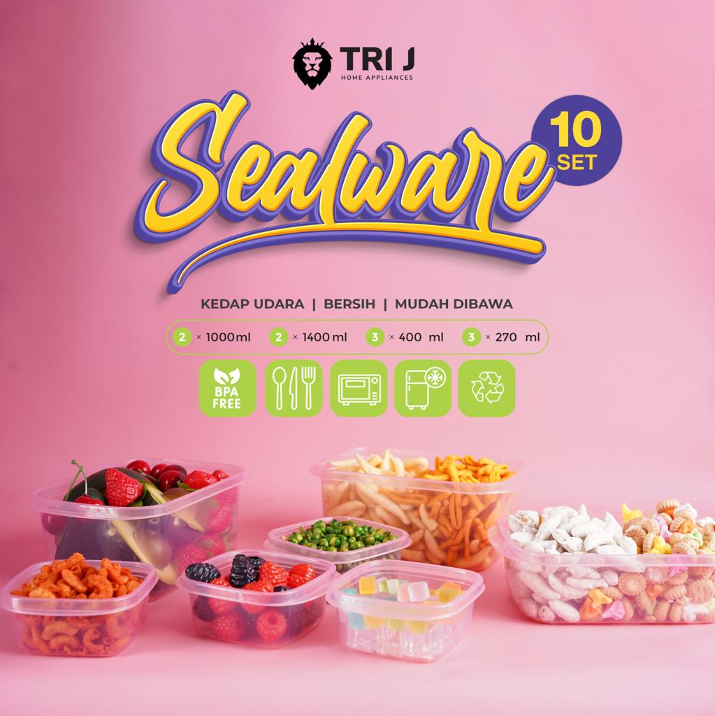 TRI J - Sealware Kotak Makan Set Isi 10 (Food Container Box)