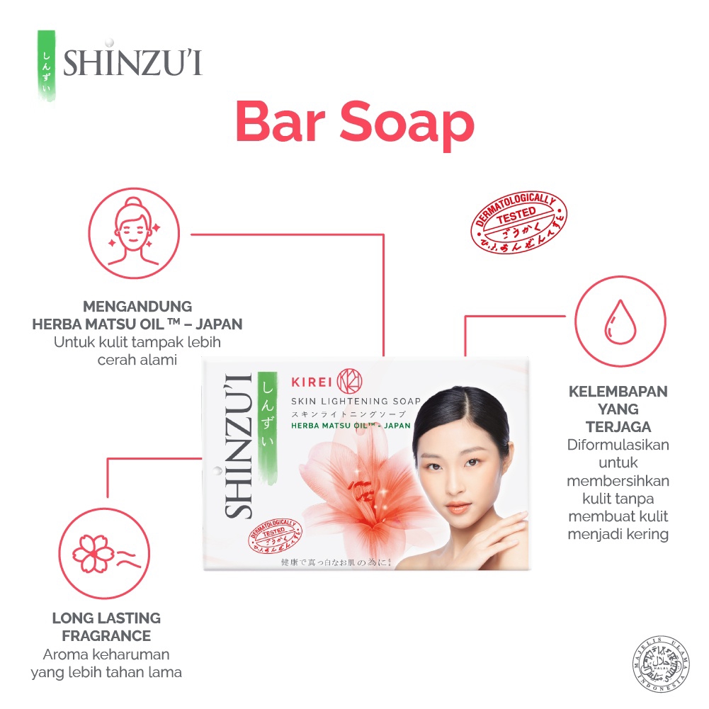 Shinzui Soap 80gr Kirei (Sabun Batang)