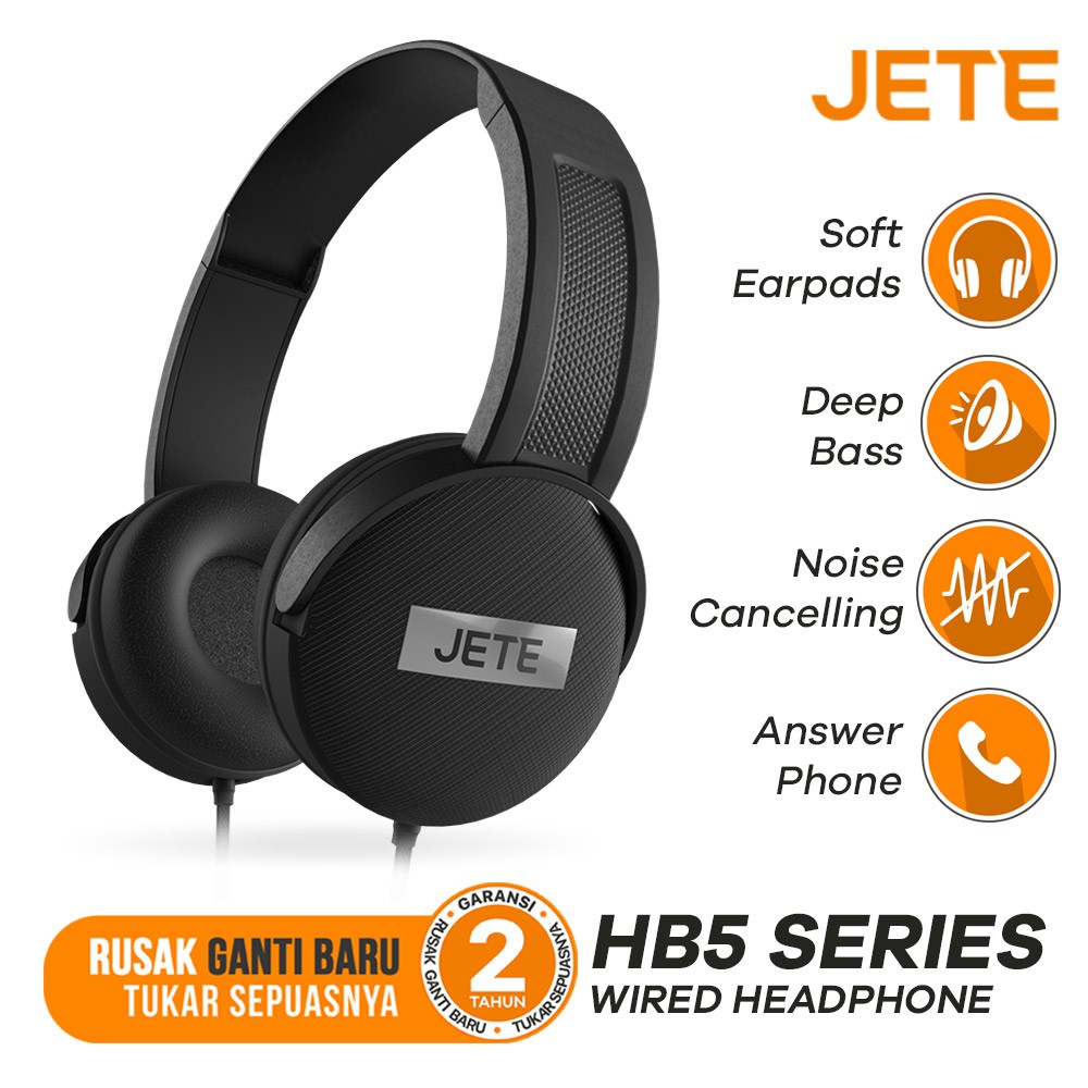 JETE Headphone Cable HB5 with Noise Cancelling