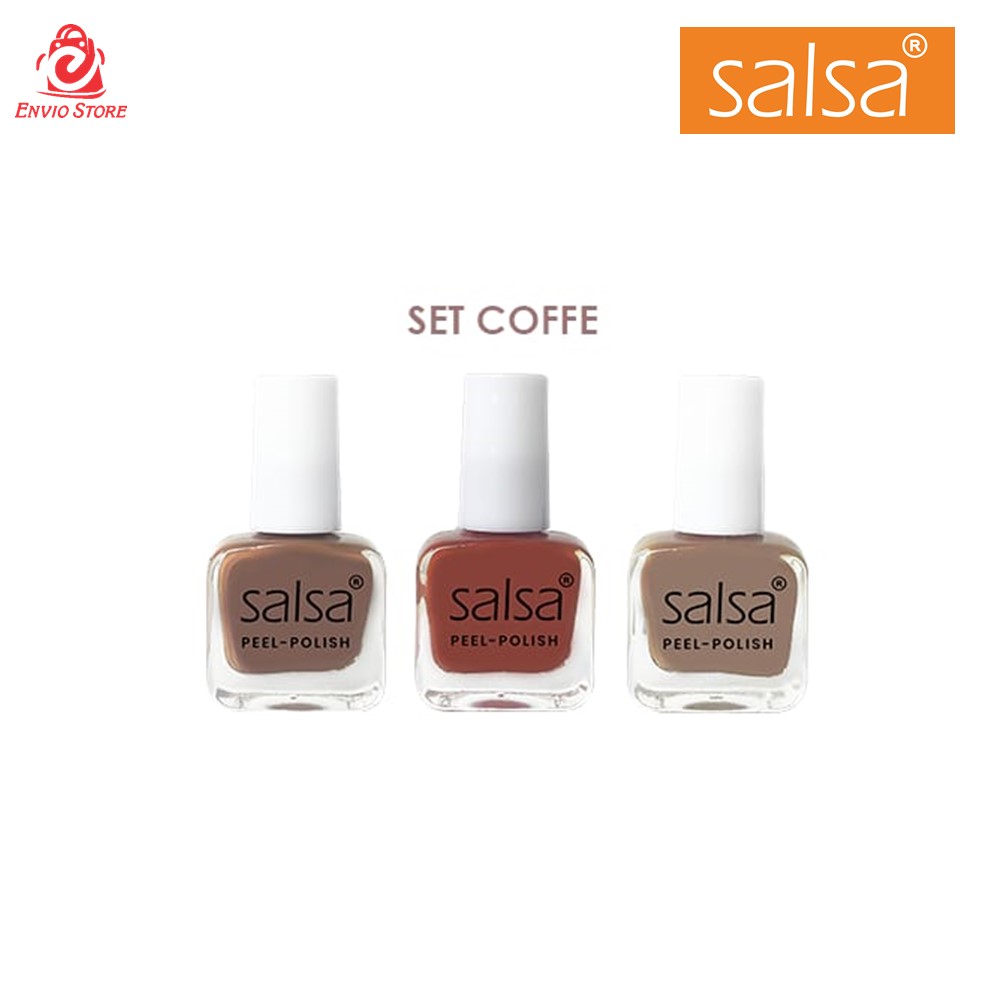 SALSA Kutek Peel Polish COFFEE ecer (Nail Polish Peel Off)