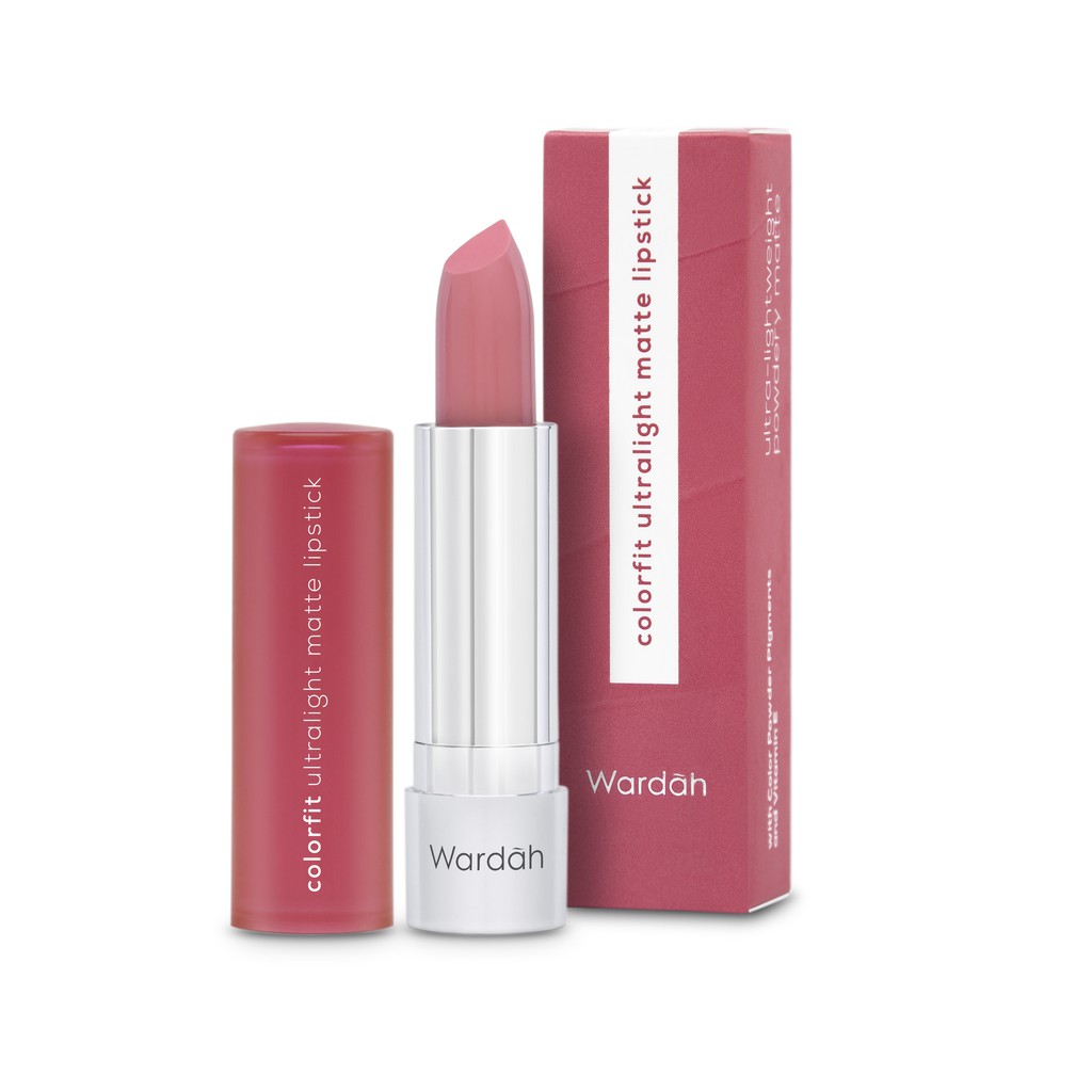 Wardah Colorfit Ultralight Matte Lipstick 05 Blossom Pink