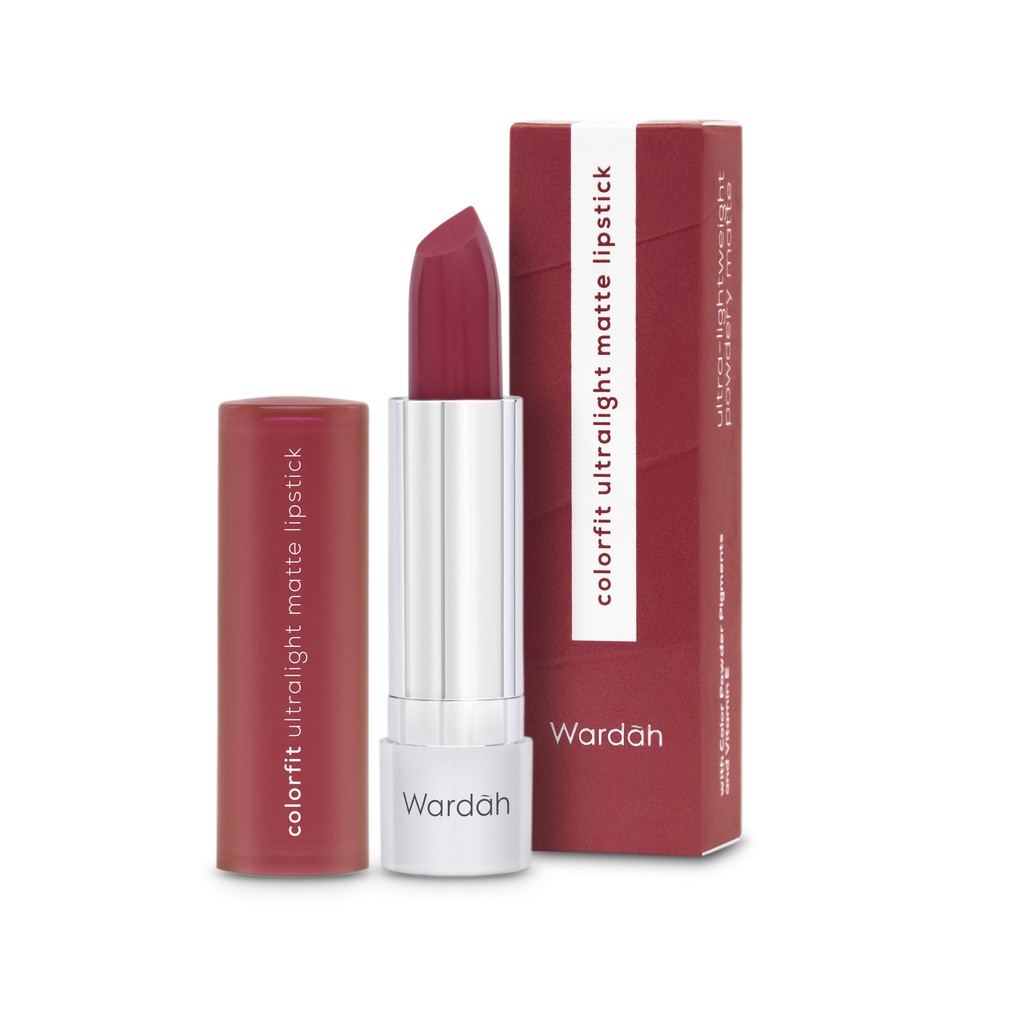 Wardah Colorfit Ultralight Matte Lipstick 08 Woodsy Brown