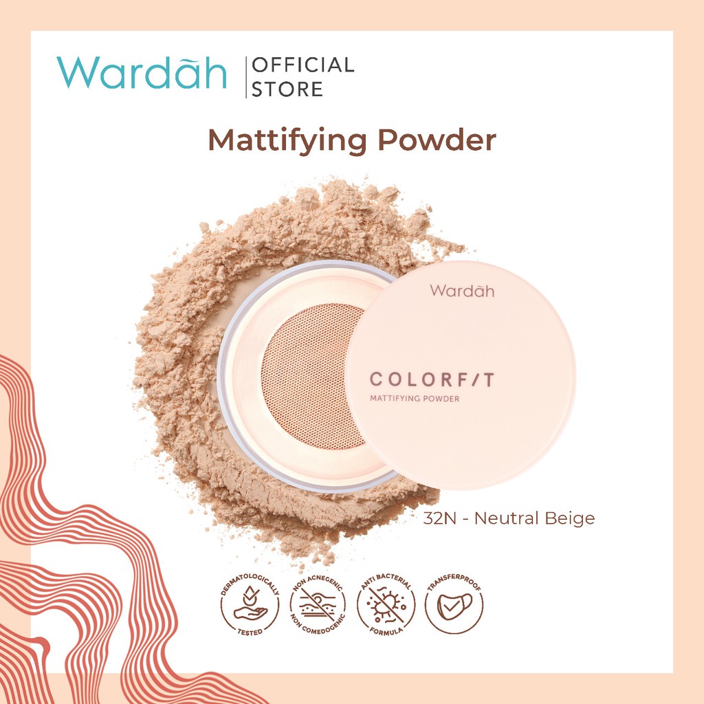 Wardah Colorfit Mattifying Powder 32N Neutral Beige (Bedak Tabur)