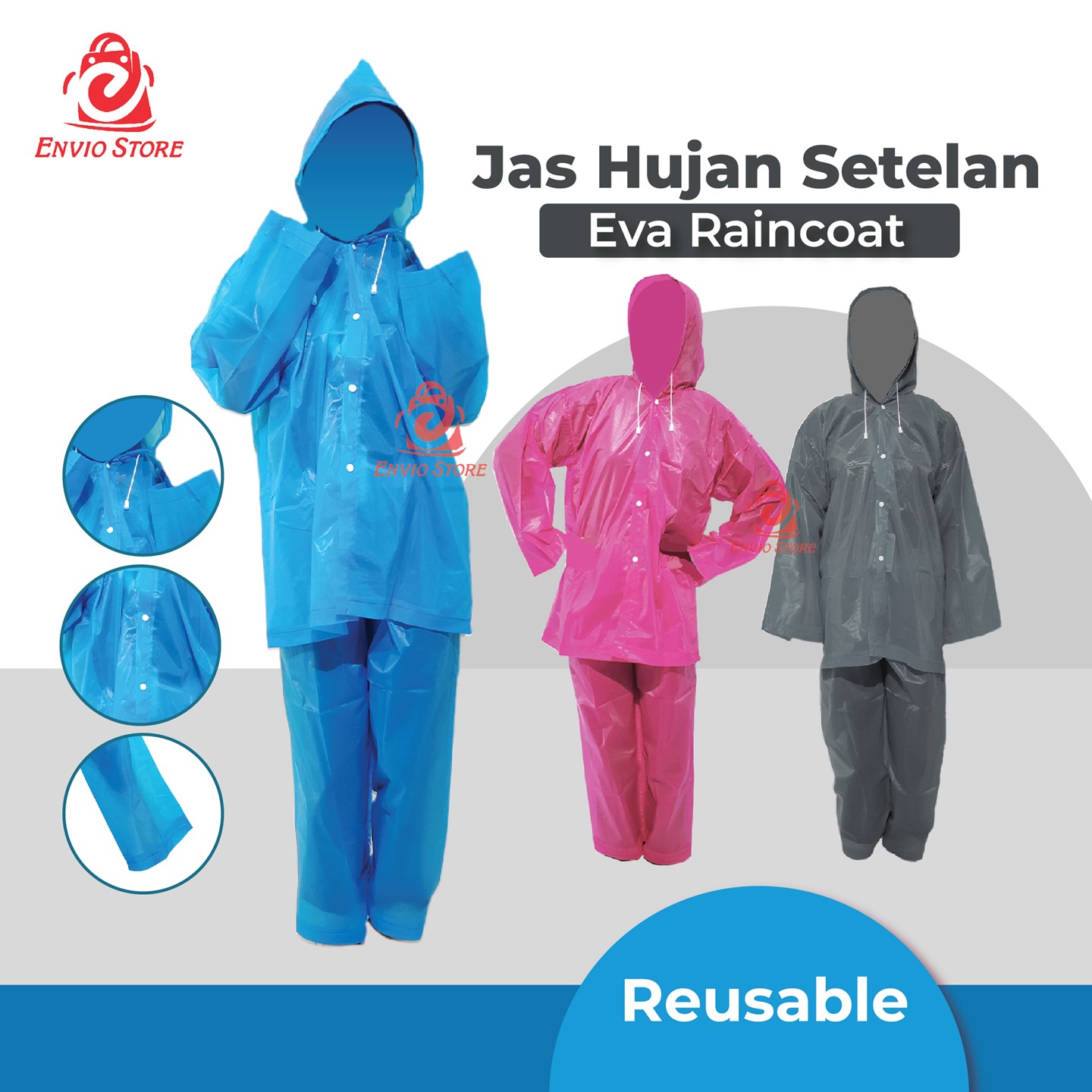 Jas Hujan SETELAN Eva Raincoat