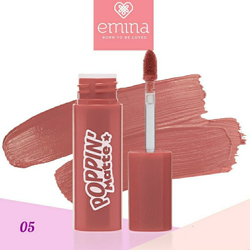 Emina Poppin Matte - 05 Easy Peasy (Lip Matte)