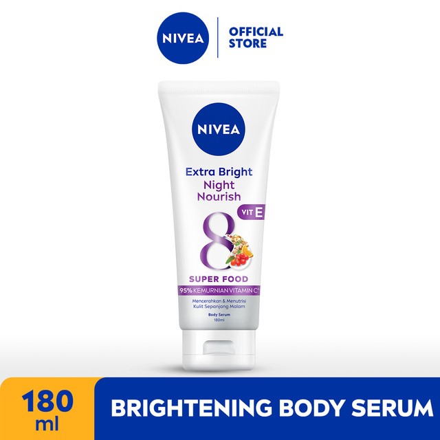 Nivea Body Serum Extra White 180ml - Night Nourish