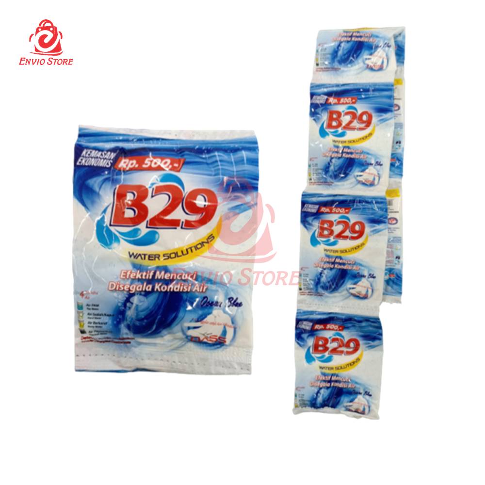B29 Detergent Bubuk 20gr Sachet Renteng - Ocean Blue