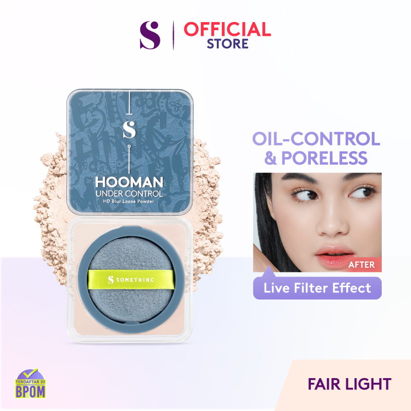 Somethinc Hooman Under Control HD Blur Loose Powder 13gr - Fair Light