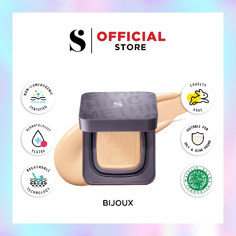 Somethinc Copy Paste Cushion SPF33 PA+++ - Bijoux (Light-Yellow) - Cushion Glow Finish