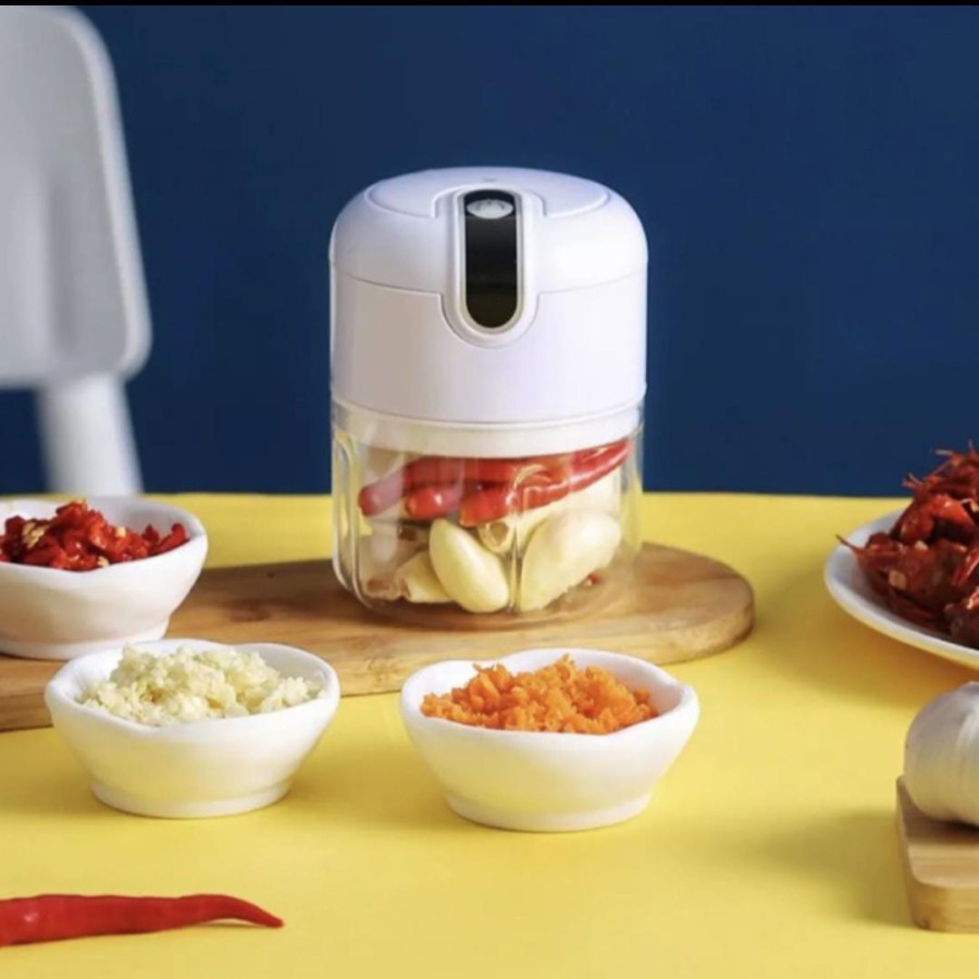 USB Mini Food Processor Electric Rechargeable (Blender Mini Chopper Electric)