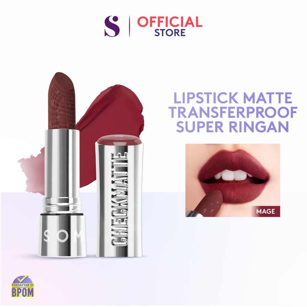 Somethinc Checkmatte Transferproof Lipstick 3.8gr - 06 Mage