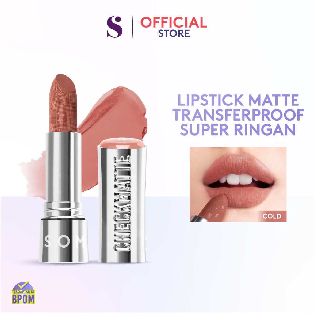 Somethinc Checkmatte Transferproof Lipstick 3.8gr - 07 Cold